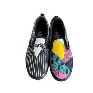 Disney Nightmare Before Christmas Mens‎ 7 Womens 9 Low Top Slip-On Sneaker Shoes